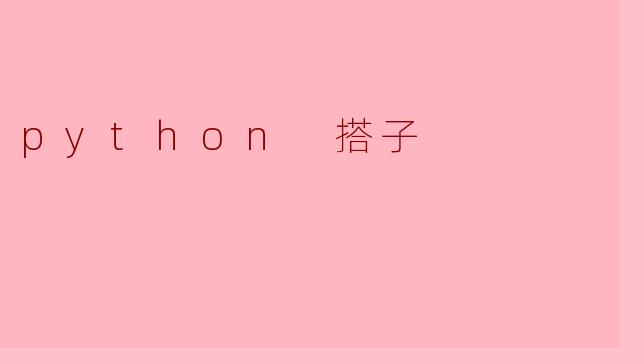 python 搭子